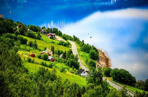 Premium Photo | Beautiful nature norway natural landscape.