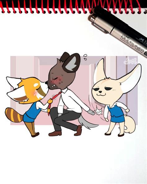 Haida X Retsuko Aggretsuko Fan Art 43560316 Fanpop