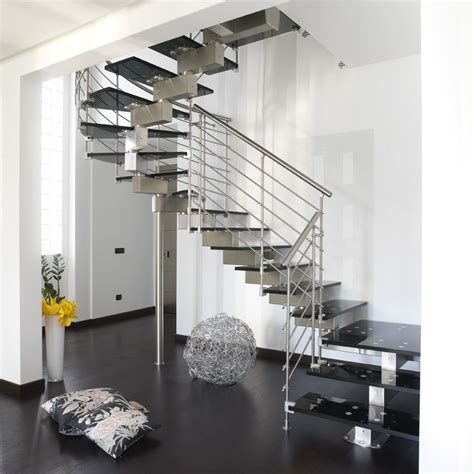 Stainless Steel Horizontal Stair Railings Contemporary Staircase