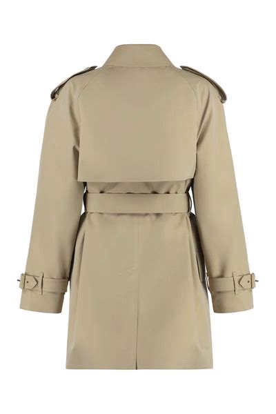 Burberry Belted Gabardine Trench Coat In Beige Modesens