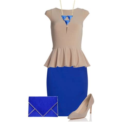 Luxury Blue And Nude Fashion