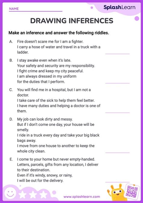 Drawing Inferences Ela Worksheets Splashlearn Worksheets Library