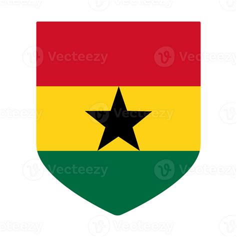 Ghana flag in design shape. Flag of Ghana in design shape 25862742 PNG