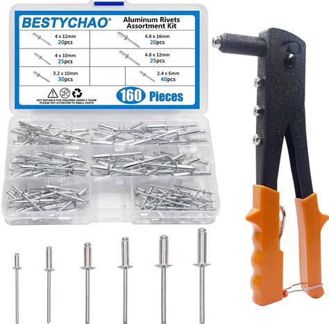 Bestychao Assortiment De Rivets Aveugles Avec Pince Riveter