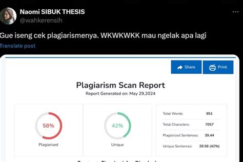 Akal Akalan Devi Sri Astuti Mahasiswa Hukum UMP Lolos Cek Plagiasi