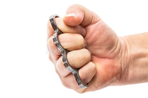 Fist With Brass Knuckles Stock Photo Image Of Hand Fist 27976438