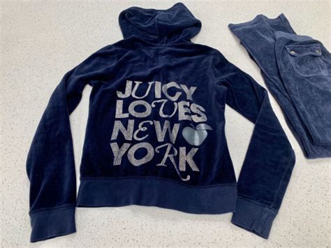 Juicy Couture Velour Tracksuit In Vibrant Blue Ebay