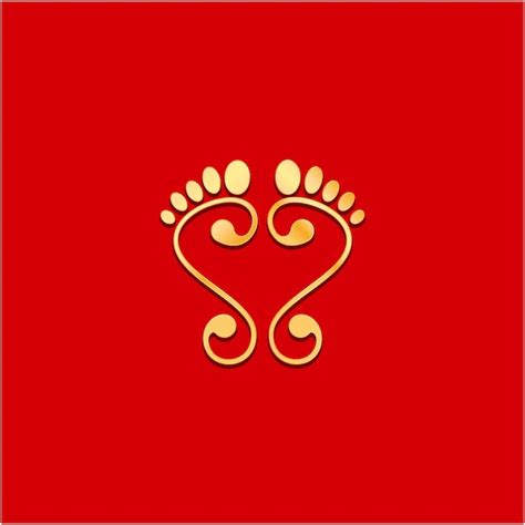 Premium Vector Mahalaxmi Golden Footprints