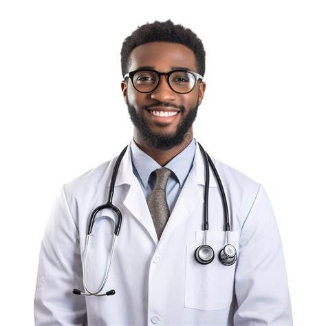 Jovem Médico Profissional Afro PNG Médico Afro Saúde PNG Imagem