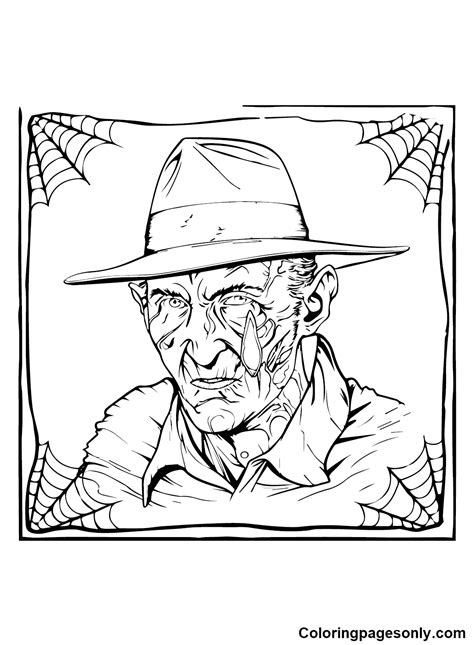 Printable Freddy Krueger Coloring Page - Free Printable Coloring Pages