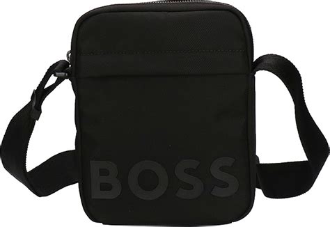 Hugo Boss Boss Heren Crossbody Tas Textiel Zwart Bol