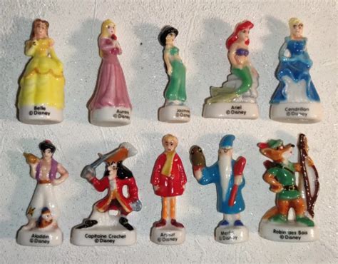 FÈVES LES Héros Et Princesses Disney Lot De 10 Fèves Brillantes EUR