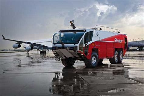 Ten Oshkosh New Generation Striker Aircraft Rescue And Fire Fighting Vehicles Sold To Aena