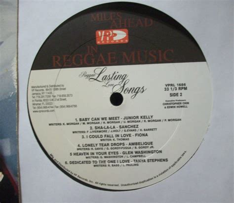 Various Artists Reggae Lasting Love Songs LP 2004 Rare Vinyl