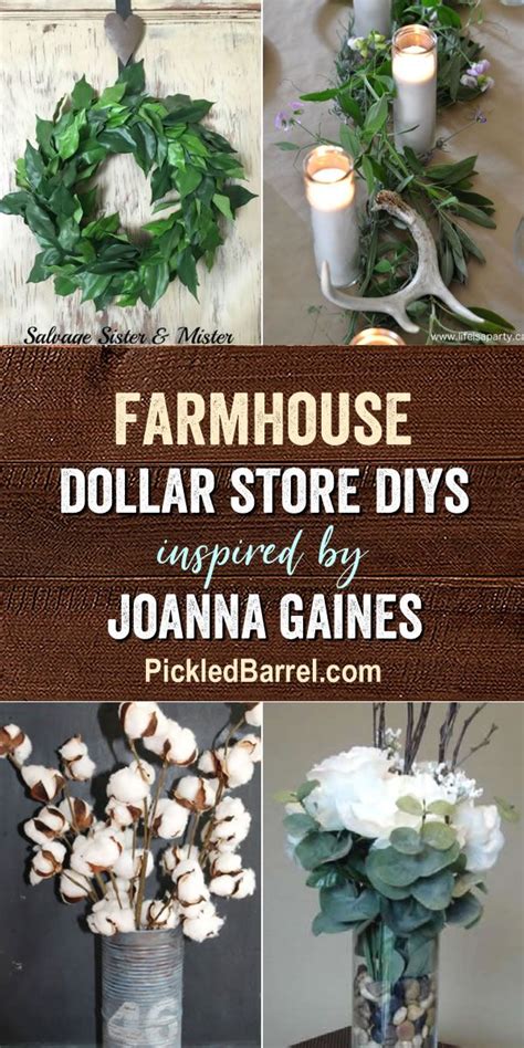 Farmhouse Dollar Store DIY Decorations Inspired By Joanna Gaines An