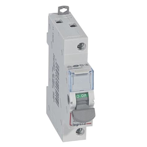 Interrupteur sectionneur DX³ IS 1P 250V 20A 1 module MMElec