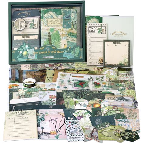 Amazon Draupnir Scrapbooking Supplies Kit Vintage Botanical