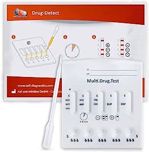 Test Antidroga Multiplo Multi T Tipi Di Droga Bar Bup