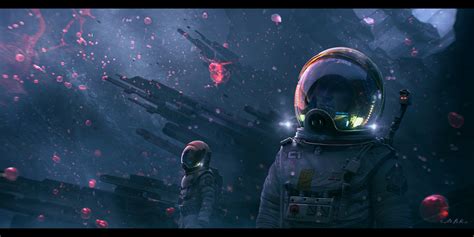 Wallpaper Artwork Digital Art Science Fiction Astronaut Space