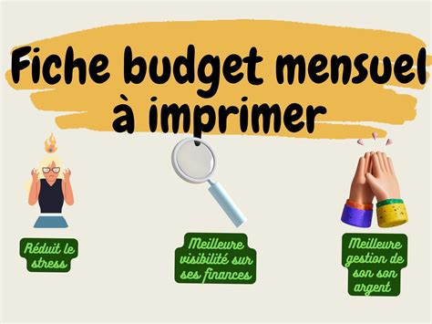 Fiche Budget Mensuel Imprimer Planificateur Budg Taire Mensuel