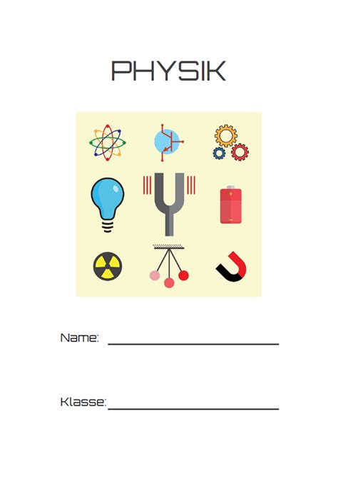 Physik Deckblatt 3 Deckblatt De