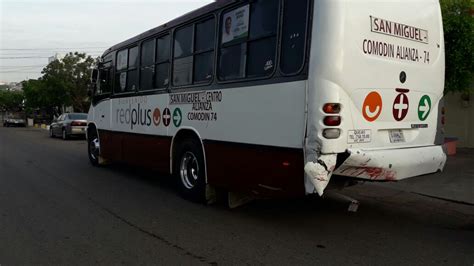 Choque Entre Camiones Urbanos En La Guadalupe Victoria Sinaloa