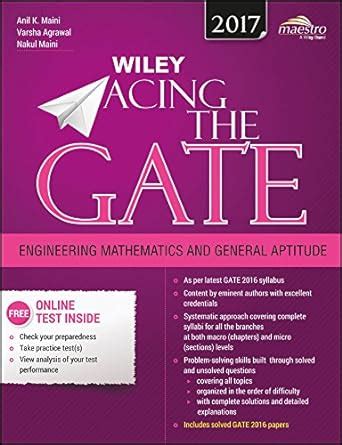 Buy Wiley Acing The Gate Engineering Mathematics And General Aptitude