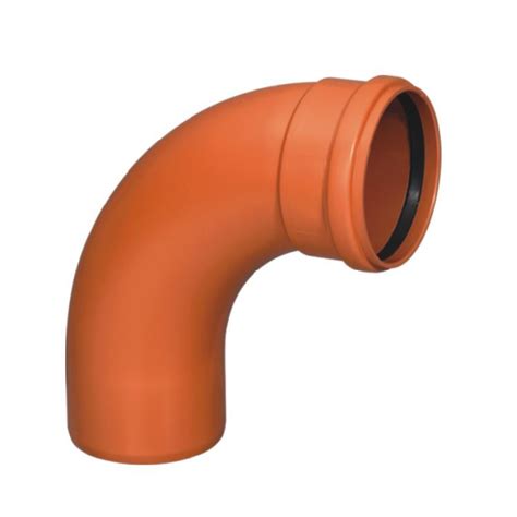 Era UPVC PVC Plastic Drainage Fittings With Gasket 90 Degree Sweep With