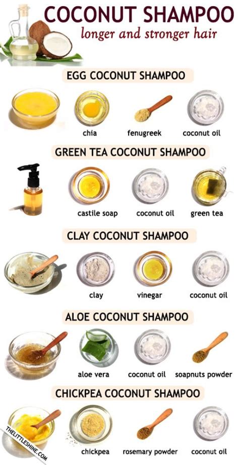 DIY NATURAL COCONUT OIL SHAMPOO RECIPES - The Little Shine