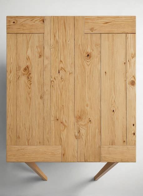 Premium Photo A Wooden Cabinet With Three Doors And Two Legs