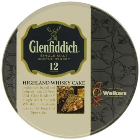 Walkers Shortbread Glenfiddich Highland Whisky Cake 28 2 Ounce Tin By