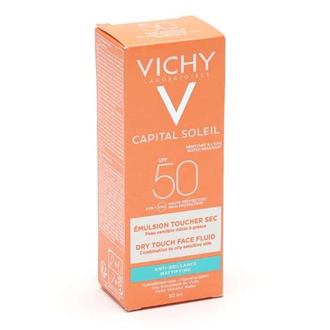 Vichy Capital Soleil Spf50 émulsion Anti Brillance Toucher Sec