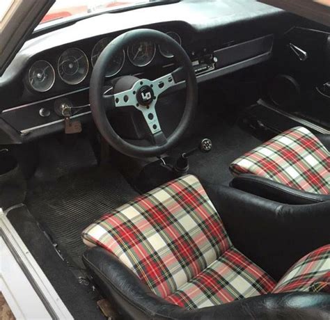 Pin by Gavin Blackwell on Plaid Car Interiors | Porsche, Vintage ...