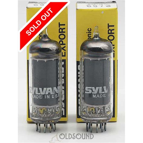 6973 SYLVANIA 6CZ5 PAIR OF VALVE FINAL TETRODE AUDIO JUKEBOX NOS NIB