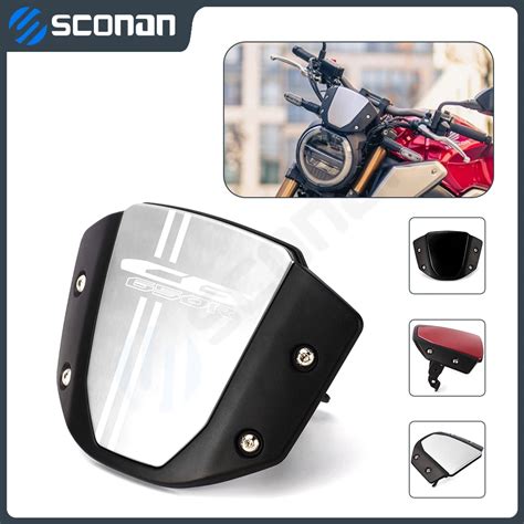 Alumínio Wind Screen Deflector Kit para Motocicleta Pára brisas