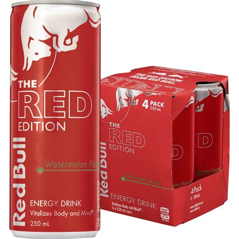 Red Bull Red Edition Watermelon X Ml Woolworths