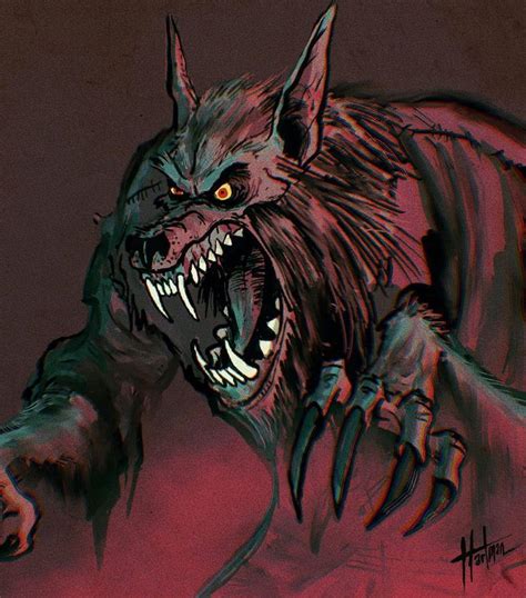 A Drawing Of A Demon With Its Mouth Open And Claws Out Pointing At