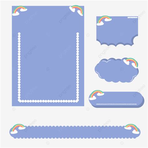 Cute Simple Sticky Note In Blue Scrapbook Note Sticky Notes Png