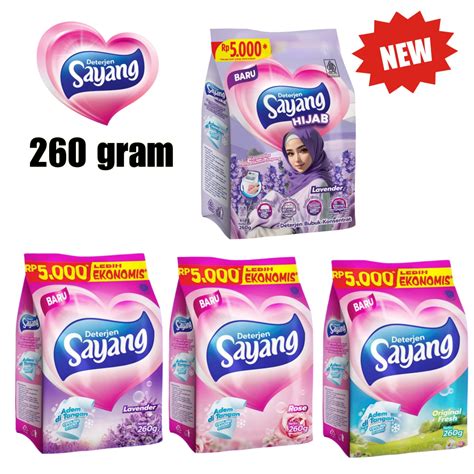 Jual Detergent Sayang Bubuk Powder Detergent Gr Promo Shopee