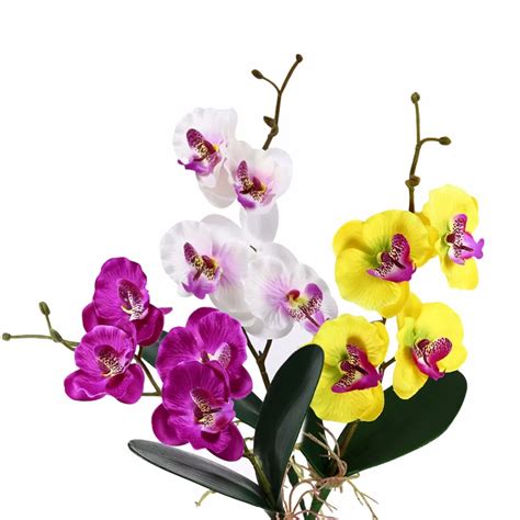 Buy Artificial Flowers Orchid Silk Flowers Butterfly