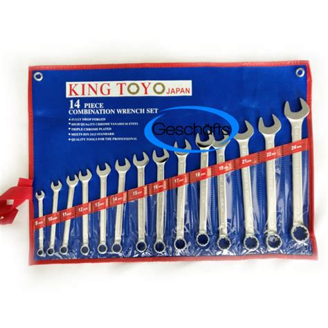 King Toyo Combination Wrench Set Pcs Mm Spanar Set Shopee Malaysia