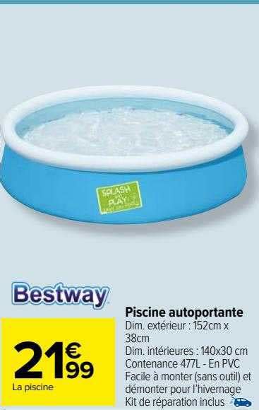 Promo Piscine Autoportante Bestway Chez Carrefour Market ICatalogue Fr