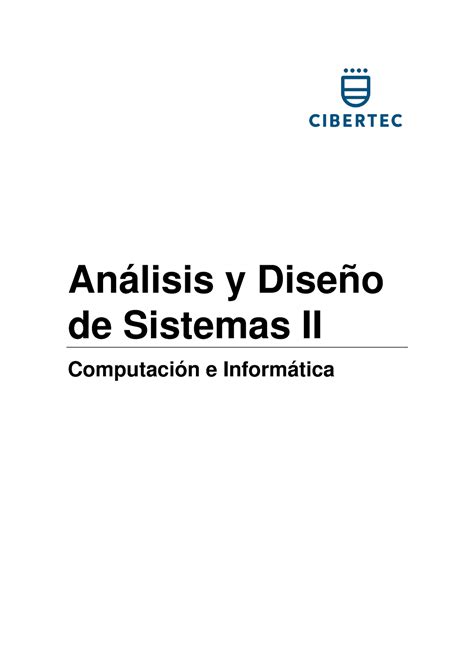 Manual An Lisis Y Dise O De Sistemas Ii Computaci N E Inform Tica