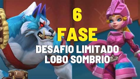 Desafio Limitado Lobo Sombrio Fase A Cavaleira Lords Mobile Youtube