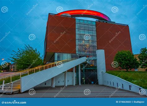 Sunset View of ARoS Aarhus Art Museum in Denmark Editorial Photography ...