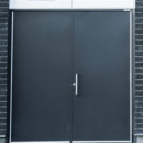 G I Steel Powder Coated Acoustic Doors For Mall Hospital And Factory