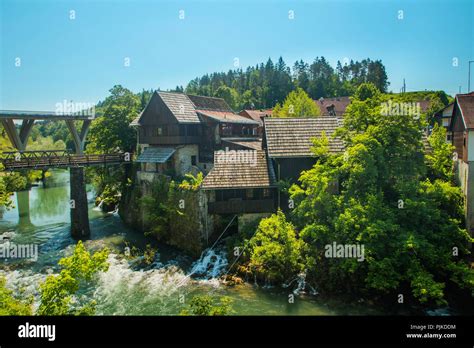 Rastoke Slunj Croatia Korana River Canyon And Beautiful Traditional