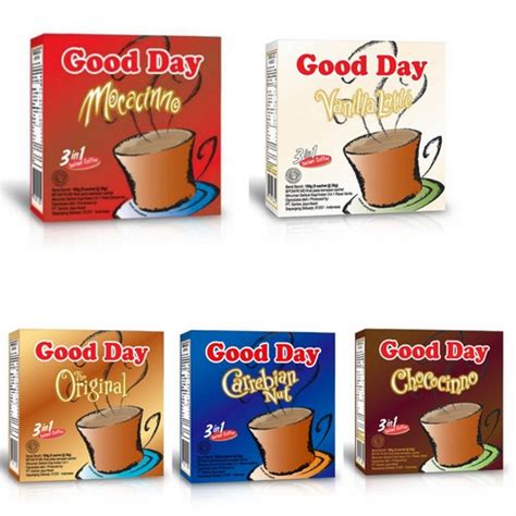 Good Day In Instant Coffee Box Original Powder Coffee Mocacinno