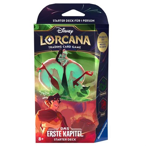 Disney Lorcana The First Chapter Starter Deck Emerald Ruby EN