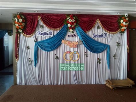 Simple Ring Ceremony Flower Decoration Catering Services In Bangalore